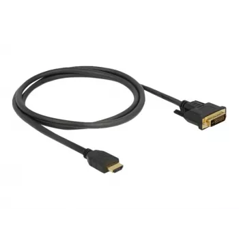DeLOCK 85652 Przewód-Adapter Video 1 m HDMI Typ A (Standard) DVI Czarny (85652)