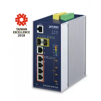 Przełącznik sieciowy zarządzalny L2+ Gigabit Ethernet PLANET IGS-5225-4UP1T2S