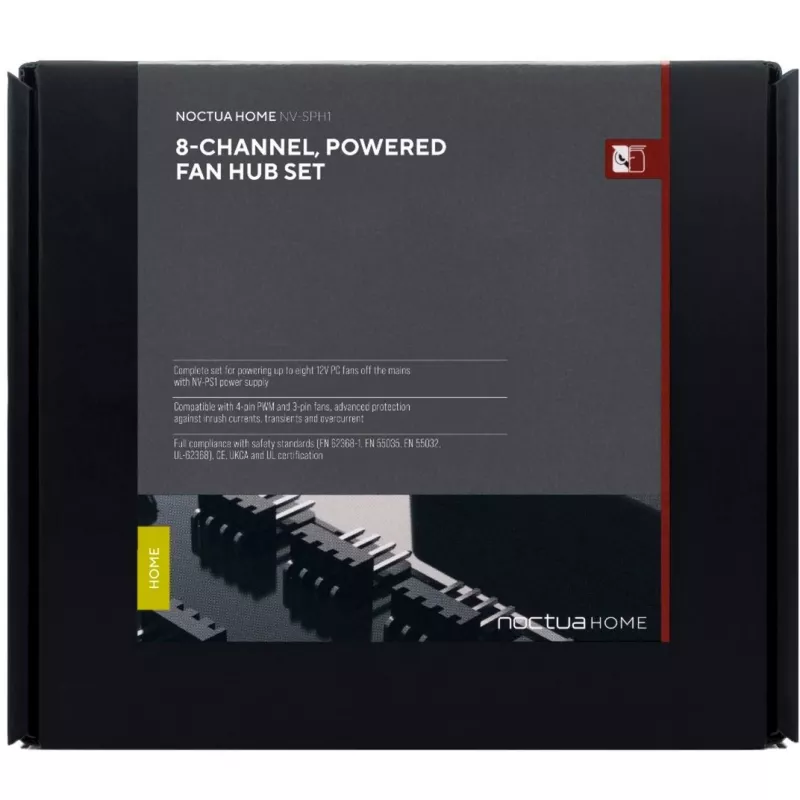 Noctua Poweczerwony Fan Hub-Set NV-SPH1 czarny
