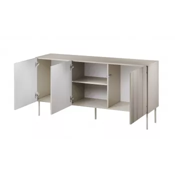 Komoda cama meble ISLA 1505x400x750 mm, kaszmirowy mat, płyta wiórowa