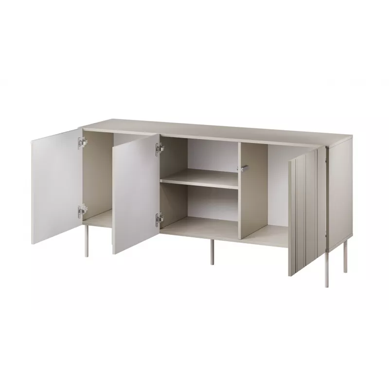 Komoda cama meble ISLA 1505x400x750 mm, kaszmirowy mat, płyta wiórowa