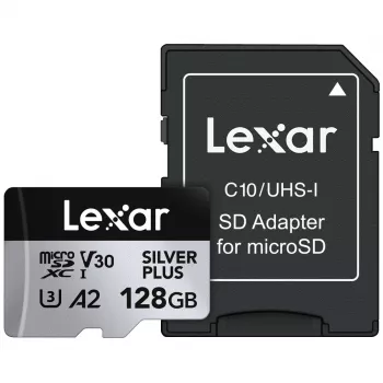 Pamięć Flash Lexar 128 GB UHS-I MicroSDXC Professional srebrny PLUS