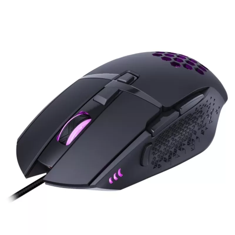 Lumi Legend WM03G-16 Mysz przewodowa, USB typu A, optyczna, 7200 DPI, czarna