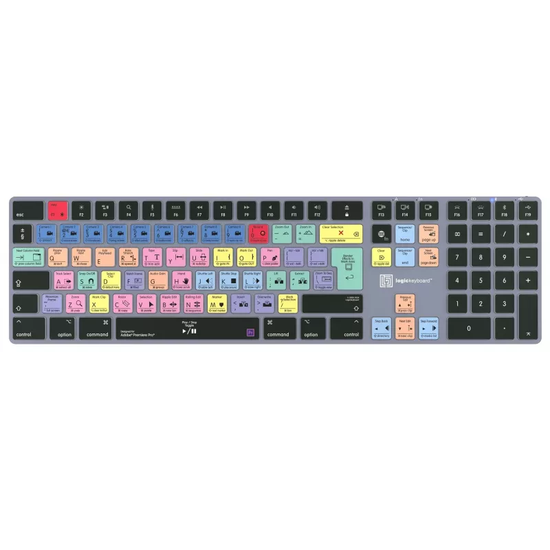 Logickeyboard LKB-PPROCC-TM-UK Klawiatura biurowa Bluetooth QWERTY angielska pełnowymiarowa