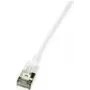 LogiLink Ultraflex SlimLine - Kabel krosowy - RJ-45 (M) do RJ-45 (M) - 0,5 m - 3,8 mm - ekranowany PIMF - CAT 6a - ekranowany, bezhalogenowy, formowany - Biały, RAL 9010