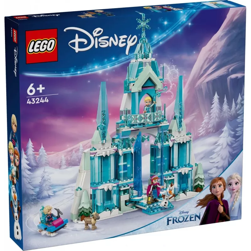 Zabawka konstrukcyjna LEGO Disney Princess Lodowy Pałac Elsy 43244 — zestaw do budowania do pomysłowej zabawy