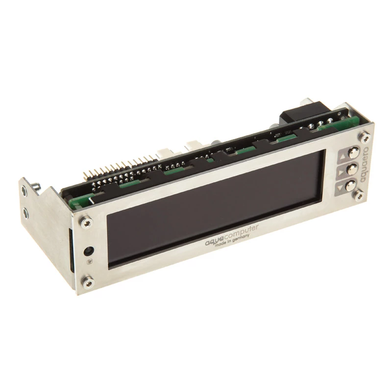 Aqua Computer 53145 kontroler prędkości wentylatora LCD stal nierdzewna