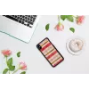 Etui iKins do iPhone XS Max — czarne, wzór krótkiego ciasta