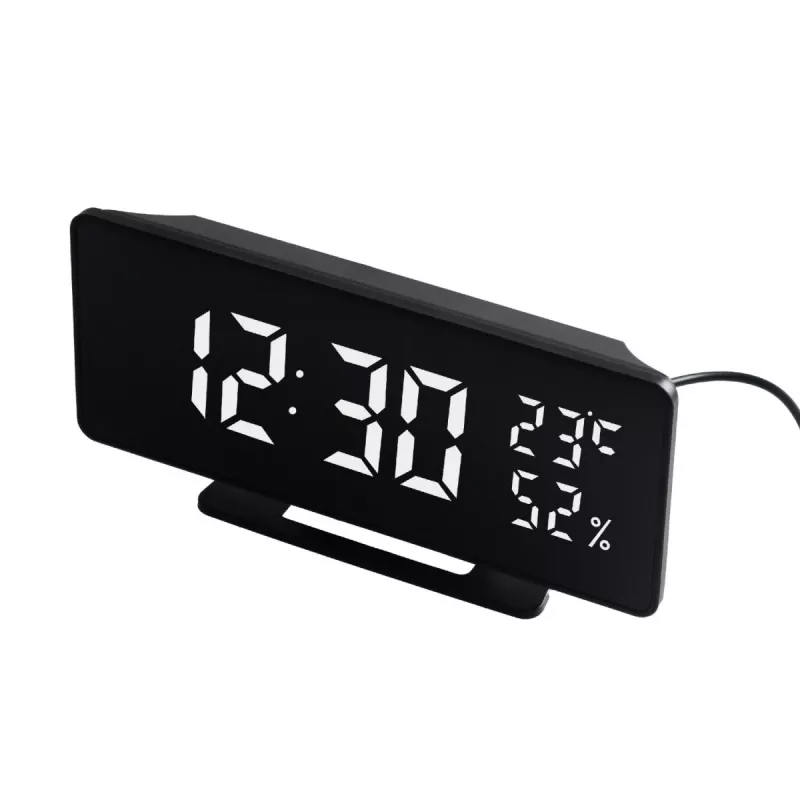 Cyfrowy budzik LED GreenBlue GB395 z wyświetlaczem temperatury