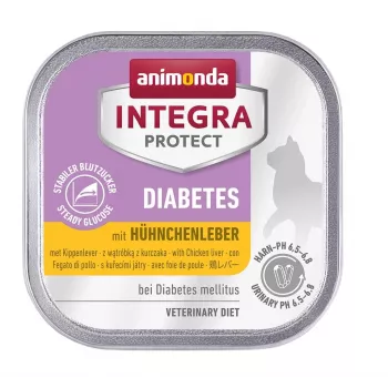 Mokra karma dla kota animonda INTEGRA PROTECT Diabetes z drobiem 100 g tacka, bez cukru, bez glutenu