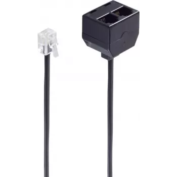 Kabel telefoniczny ShiverPeaks BS71231 0,1 m czarny