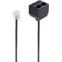 Kabel telefoniczny ShiverPeaks BS71231 0,1 m czarny
