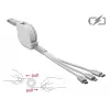 Kabel USB DeLOCK 85850 0,98 m USB 2.0 USB A USB C/Micro-USB B/Lightning