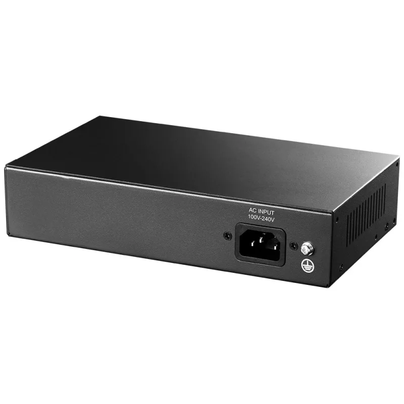 Przełącznik sieciowy Cudy FS1006P Fast Ethernet 6-portowy (4 PoE, 1 PoE+) 10/100 Mbps, przepustowość 1,2 Gbit/s, obudowa metalowa, montaż w szafie rack/na ścianie