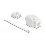 Moduł Keystone DELOCK 90722 płaski RJ-45 biały, 16×36×20,8 mm