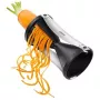 GEFU Spirelli slicer Ręczny Czarny, Srebrny Plastik, Stal nierdzewna