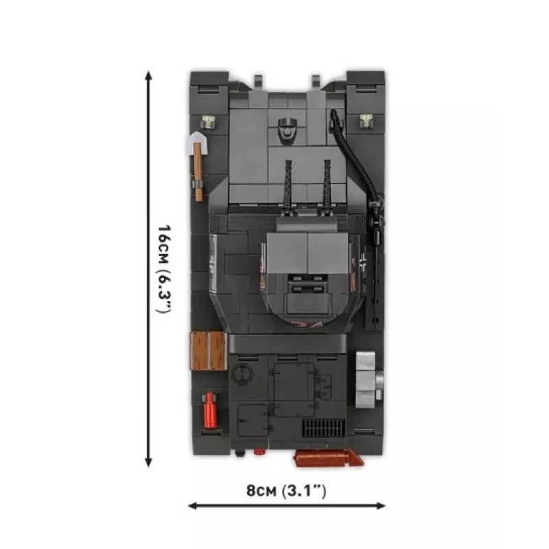 Zestaw konstrukcyjny Cobi Panzer I Ausf. B – 654 elementy, szczegółowy model czołgu