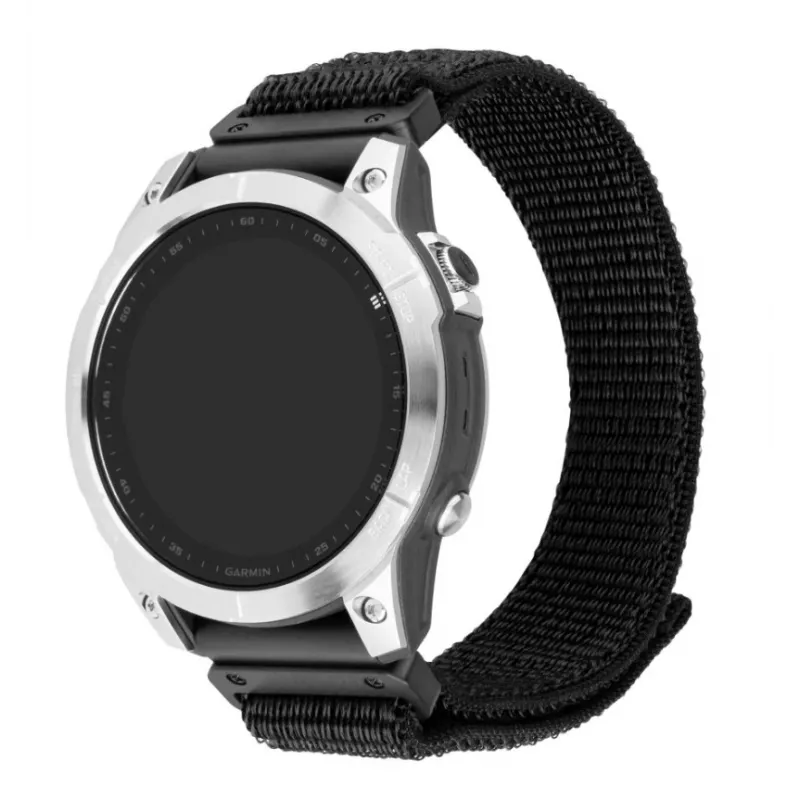 Zastępczy 26 mm nylonowy pasek QuickFit FIXED do Garmin, czarny