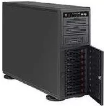 Supermicro SC743 AC-668B - Full Tower - 4U - Erweitertes ATX - SATA/SAS - Hot-Swap 668 Watt - Schwarz - USB