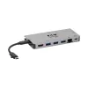 Stacja dokująca USB-C - 4K HDMI, USB 3.2 Gen 1, Hub USB-A, GbE, Czytnik kart, Ładowanie 100W PD, Odłączany przewód U442-DOCK5D-GY