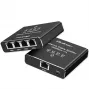 Ethernet mini switch QOLTEC 52293 1x4 RJ45, 1-wejście 4-wyjścia niezarządzalny rozdzielacz sieciowy