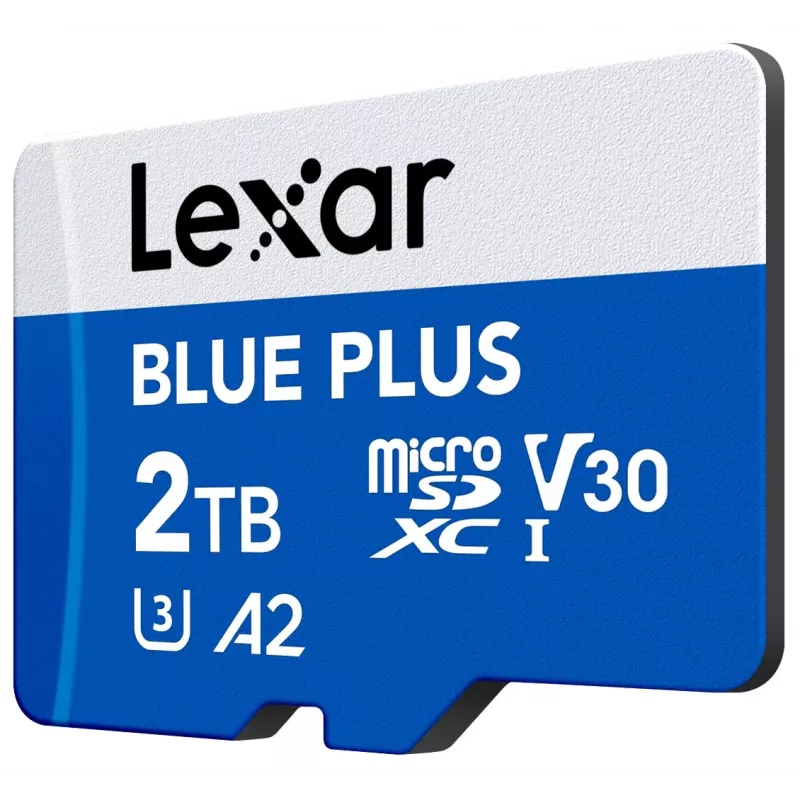 Karta pamięci MicroSDXC Lexar niebieski PLUS 2 TB UHS‑I, 170 MB/s, U3 V30, wodoodporna