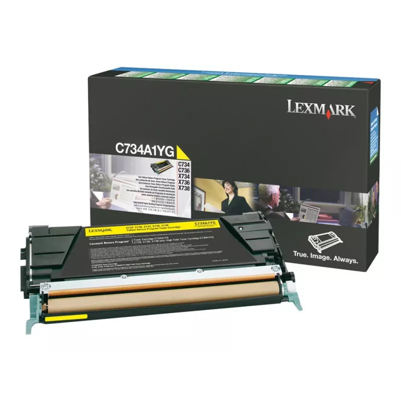 Lexmark - Tonerpatrone - 1 x Gelb - 6000 Seiten - LRP / LCCP (C734A1YG)