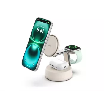 Bezprzewodowa ładowarka USB Belkin Qi2 WIZ040KQSD — 25 W, zasilanie USB, kabel 1,5 m, biała, do smartfonów, smartwatchy, słuchawek, opasek fitness