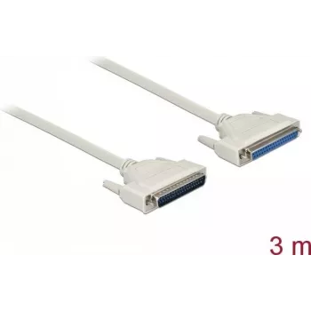 Kabel szeregowy DELOCK 86884 D-Sub 37 pin, beżowy, 3 m