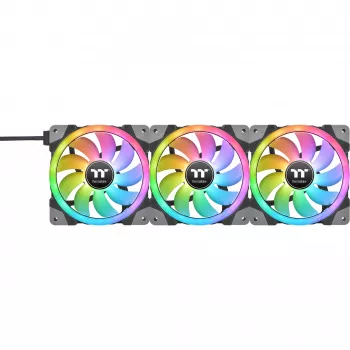 Thermaltake SWAFAN EX12 ARGB 120mm Reverse Blade 3-Pack - Czarny