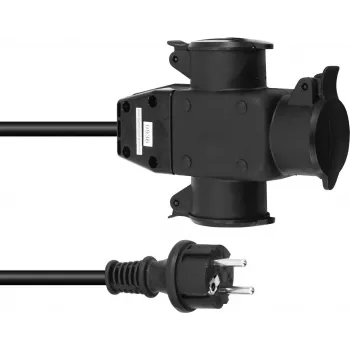 Przedłużacz EUROLITE 3x1,5mm 3m 3-gniazdowy