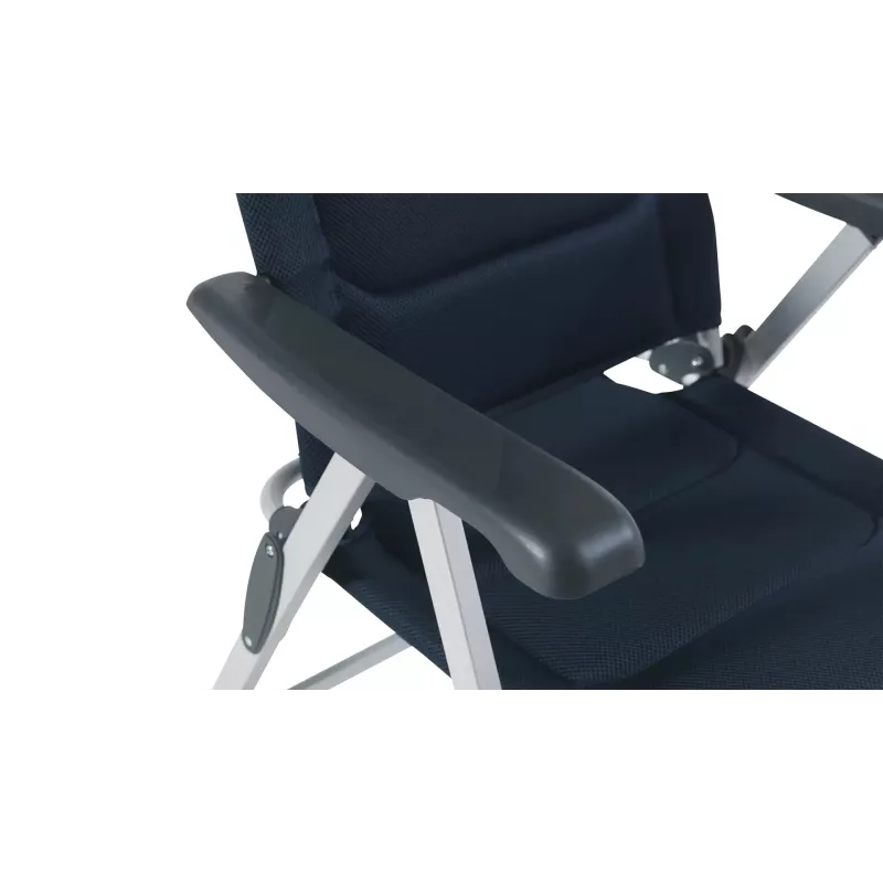 Krzesło kempingowe Outwell Clarenville — 4‑nożne, maks. obciążenie 150 kg, niebieski, 5,5 kg, 640×750 mm