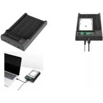 LogiLink USB 3.2 Gen 2 Quickport 2-Bay dla dysków 2.5/3.5 SATA HDD/SSD i M.2 NVMe QP0031