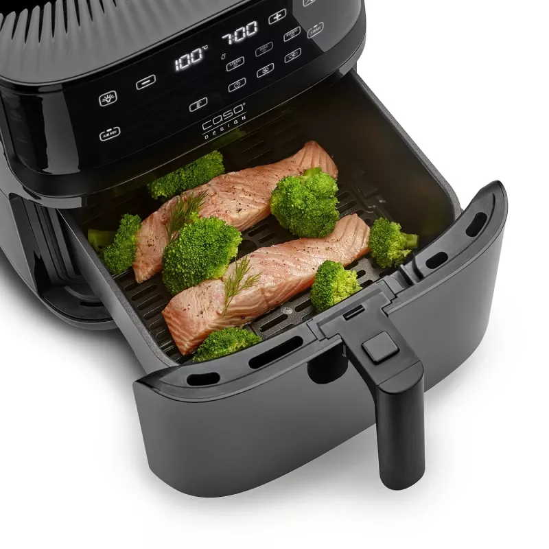 Frytkownica powietrzna Caso Steam and AirFry 700, 1700 W, 7 L, czarna
