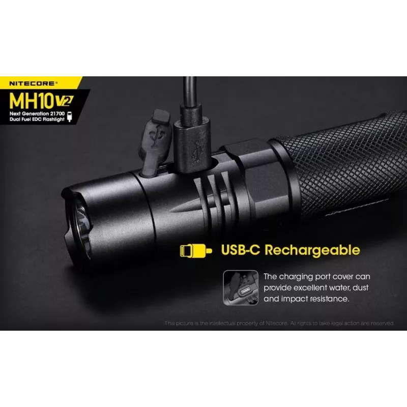 Latarka ręczna Nitecore MH10 V2 czarna