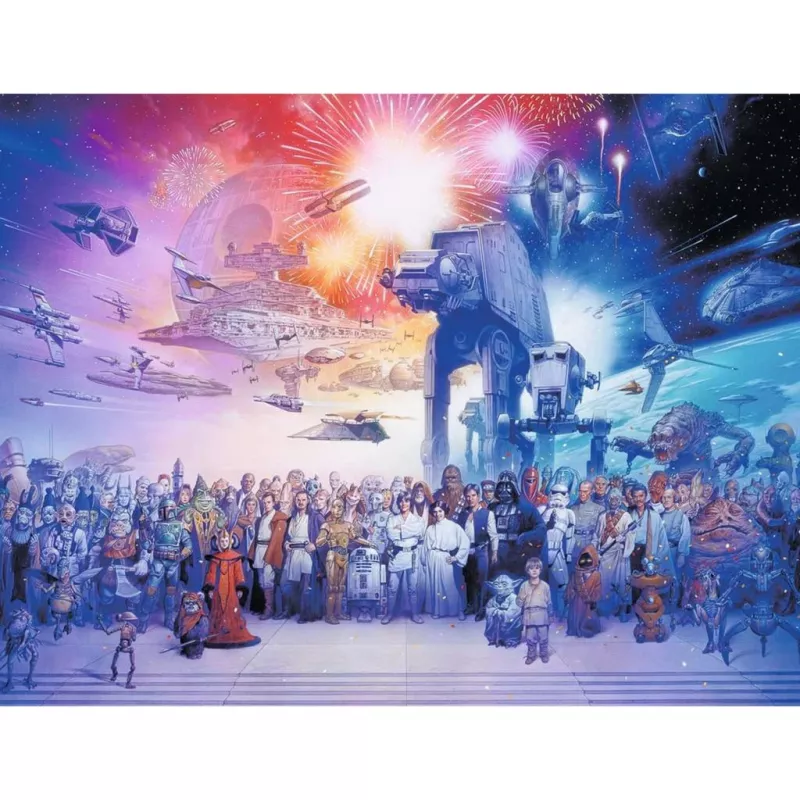 Puzzle TMTOYS Ravensburger Star Wars episode I–VI Saga, 2000 pieces, 980 mm szerokość