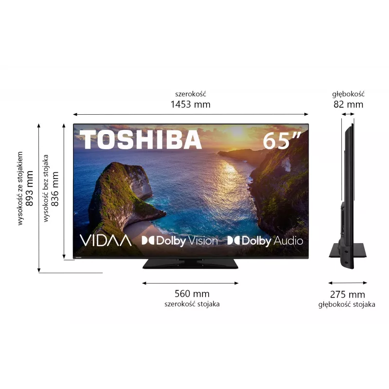 Telewizor Toshiba 65UV3463DG 65 cali 4K Ultra HD DLED 3840 x 2160