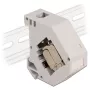 Delock - Modularadapter - DIN rail-mountable - CAT 6a - STP - szary - 1 Connector (86014)
