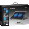 Podkładka chłodząca do notebooka DEFENDER NS-503 dla laptopów 43,2 cm (17 cali), 2 wentylatory, zasilana USB, czarna