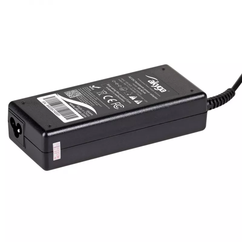 Zasilacz/przetwornica Akyga AK-ND-04 do laptopów, wewnętrzny 90 W, wejście 100–250 V, czarny