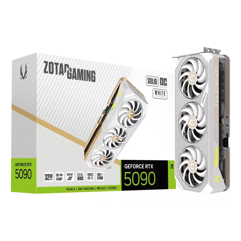 ZOTAC GAMING GeForce RTX 5090 SOLID OC White 32GB GDDR7