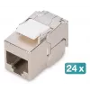 Digitus CAT 6A kompaktowy moduł keystone, ekranowany, montaż beznarzędziowy, złącze, 24 szt.