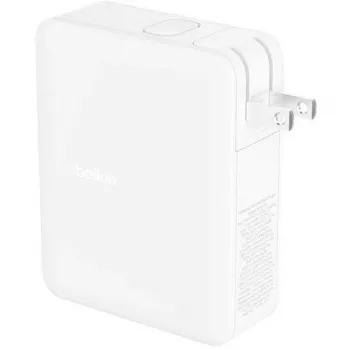 Ładowarka ścienna 140W 4-porty (3xC 1xA) z wtyczkami UK, EU, US biała