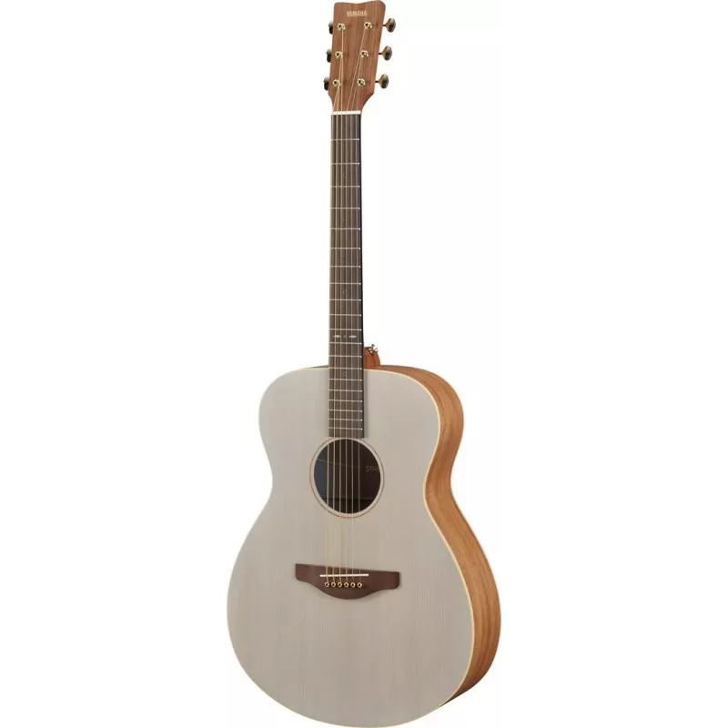 Gitara akustyczna YAMAHA STORIA I 6-strunowa, top świerkowy, korpus i gryf mahoniowy, szerokość 380 mm, długość 1021 mm, niebiesko-biała