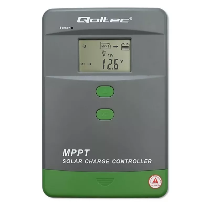 Solarny regulator ładowania QOLTEC MPPT 50A 12V/24V z LCD, model 53664