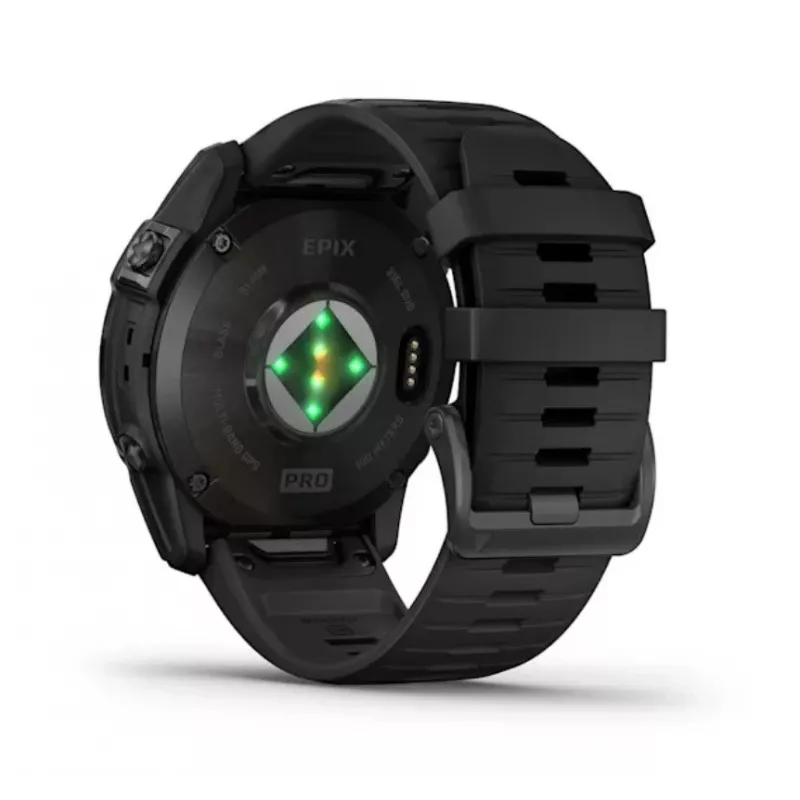 Smartwatch GARMIN epix Pro (Gen 2) — 1,4 cala AMOLED 454×454, 32 GB, GPS, Wi‑Fi, Bluetooth, koperta 51 mm, 98 g, czarny silikon