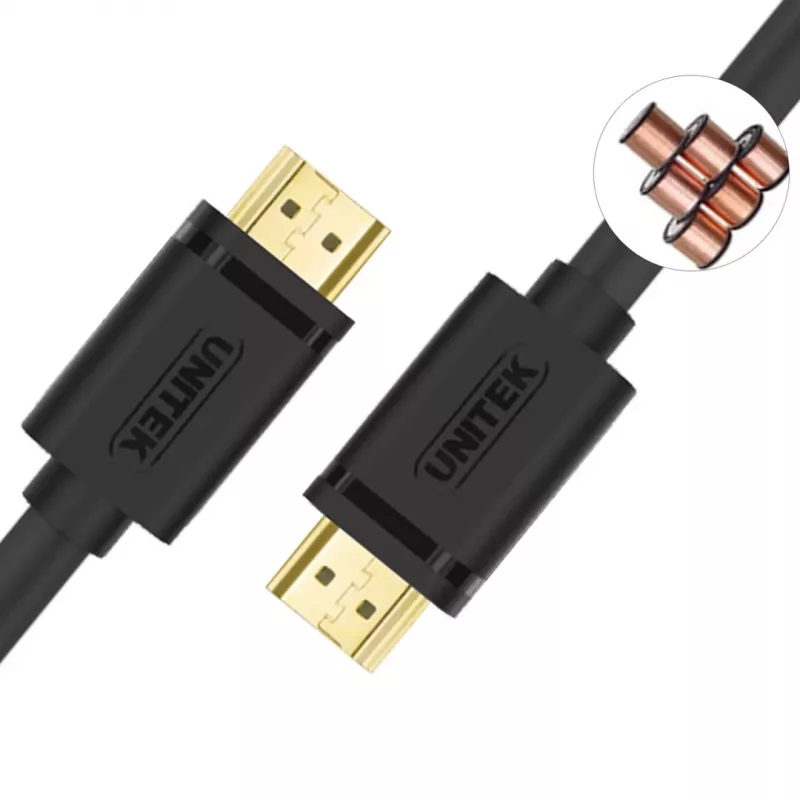 Przewód HDMI UNITEK Y-C138M 2 m HDMI Type A (Standard) Czarny