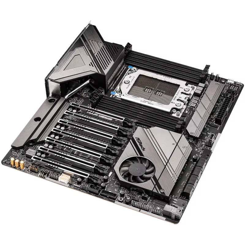 Płyta główna ASRock WRX80 CREATOR R2.0 — AMD WRX80, Socket sWRX8, E-ATX, 8× DIMM DDR4, maks. 2 TB, Wi‑Fi 6E, LAN 10 Gb, audio 7.1