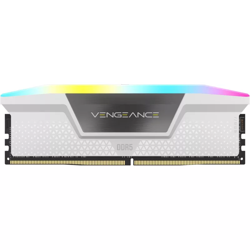 Corsair Vengeance RGB CMH64GX5M2B6000Z30W, 64 GB, 2 x 32 GB, DDR5, 6000 MHz, 288-pin DIMM, biały