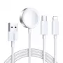 Magnetyczna ładowarka Joyroom S-IW008 Lightning USB-C 5V 1,2 m biały kabel